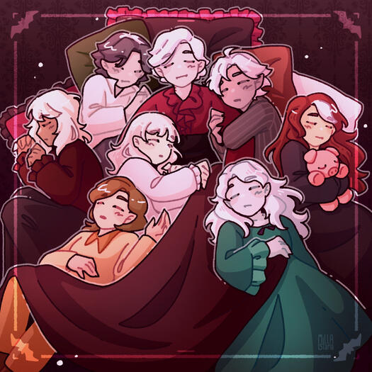 Fanart: Vampires Sleepover